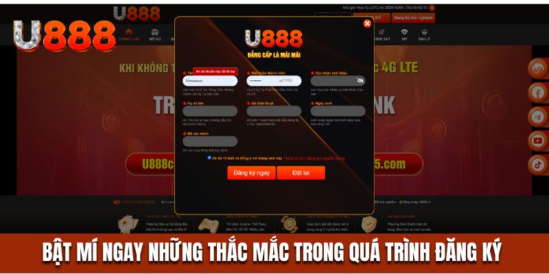 Bật mí ngay những thắc mắc trong quá trình đăng ký 