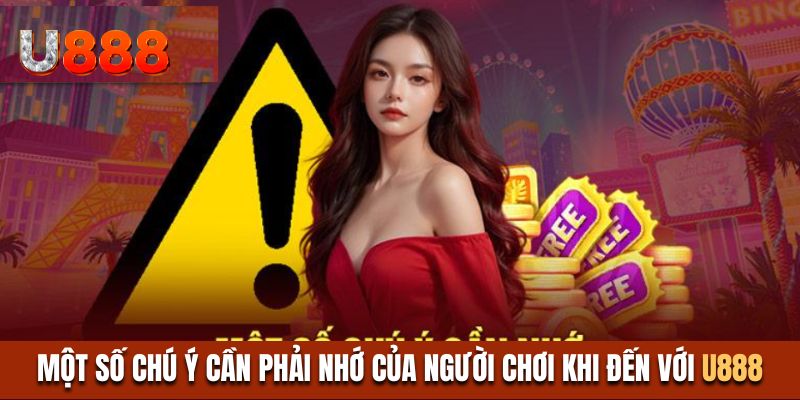 Một số chú ý cần phải nhớ của người chơi khi đến với U888